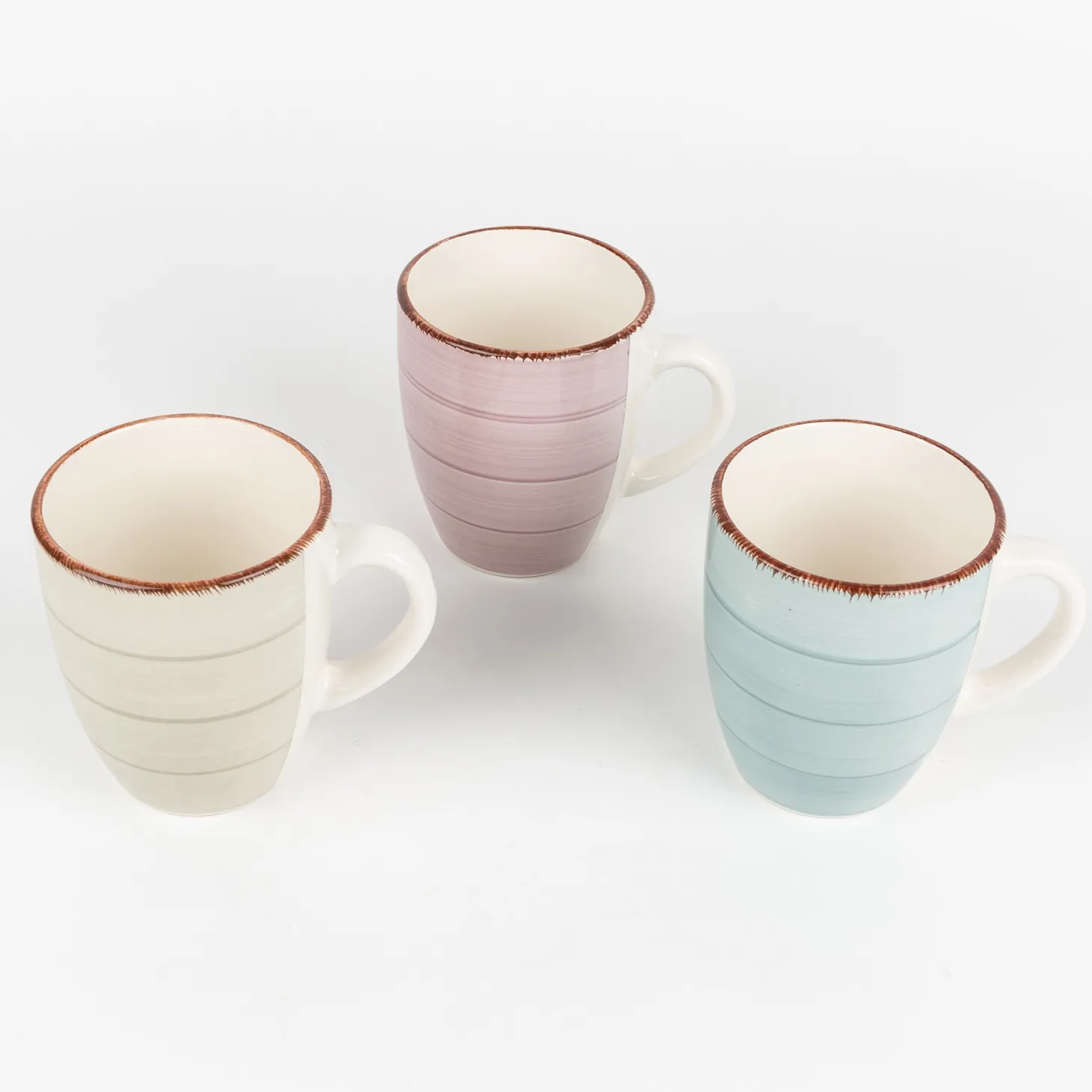 Taza azul de gres Vita 35cl