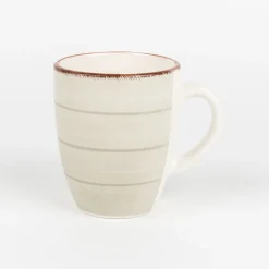 Taza beige de gres Vita 35cl