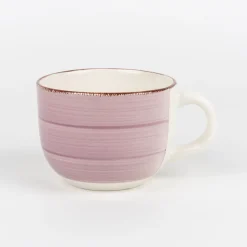 Taza jumbo rosa de gres Vita 47cl