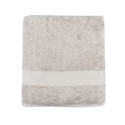 Toalla de ducha XL de algodón beige Vic 100x150cm - 500 gr/m²