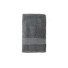 Toalla de lavabo de algodón gris oscuro Vic 50x100cm - 500 gr/m²