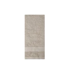 Toalla de tocador de algodón beige Vic 30x50cm - 500 gr/m²