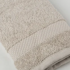 Toalla de tocador de algodón beige Vic 30x50cm - 500 gr/m²