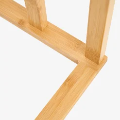 Toallero de pie de bambú con 3 barras 40x24x82cm