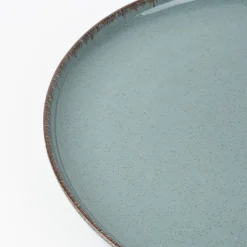 Vajilla de 12 piezas de porcelana azul Olite