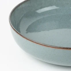 Vajilla de 12 piezas de porcelana azul Olite