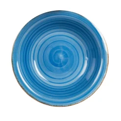 Vajilla de porcelana de 18 piezas de gres azul Vita