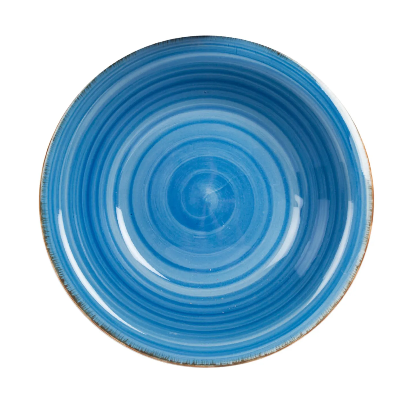 Vajilla de porcelana de 18 piezas de gres azul Vita