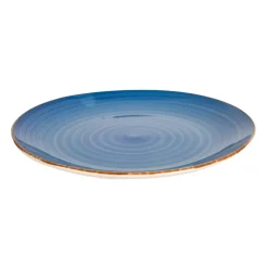 Vajilla de porcelana de 18 piezas de gres azul Vita