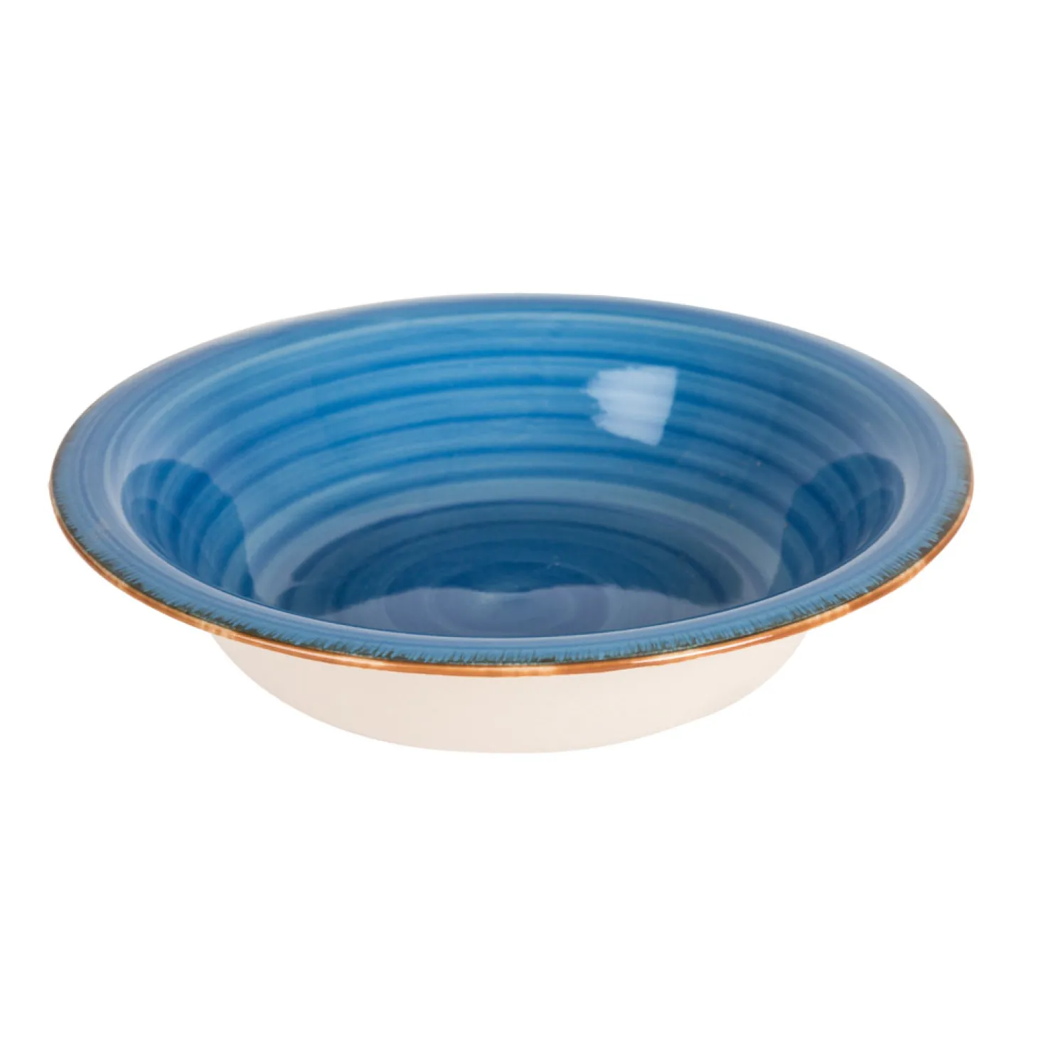 Vajilla de porcelana de 18 piezas de gres azul Vita
