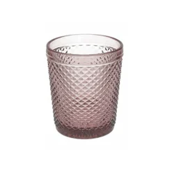 Vaso cristal rosa Diamante 30cl