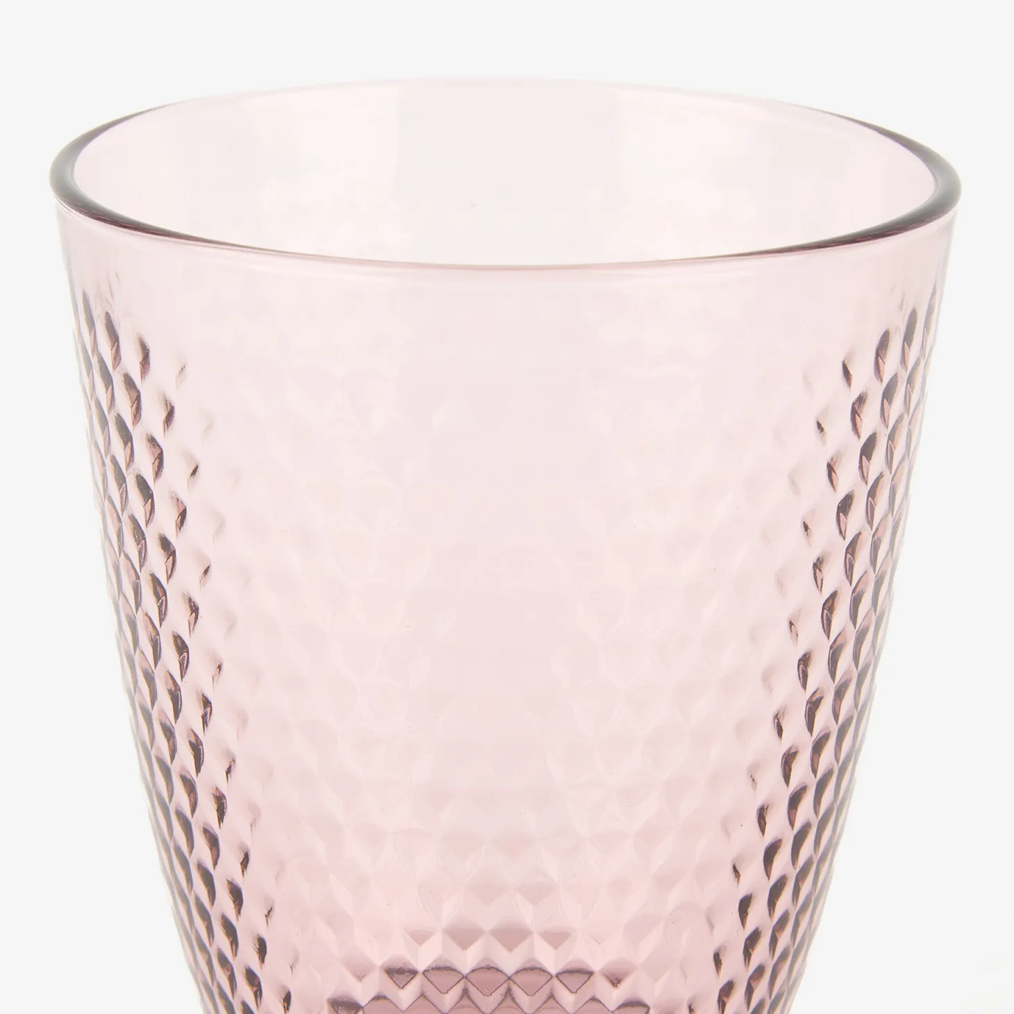 Vaso de cristal rosa Pampille 31cl