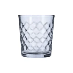 Vaso de vidrio transparente relieve Hira 36cl