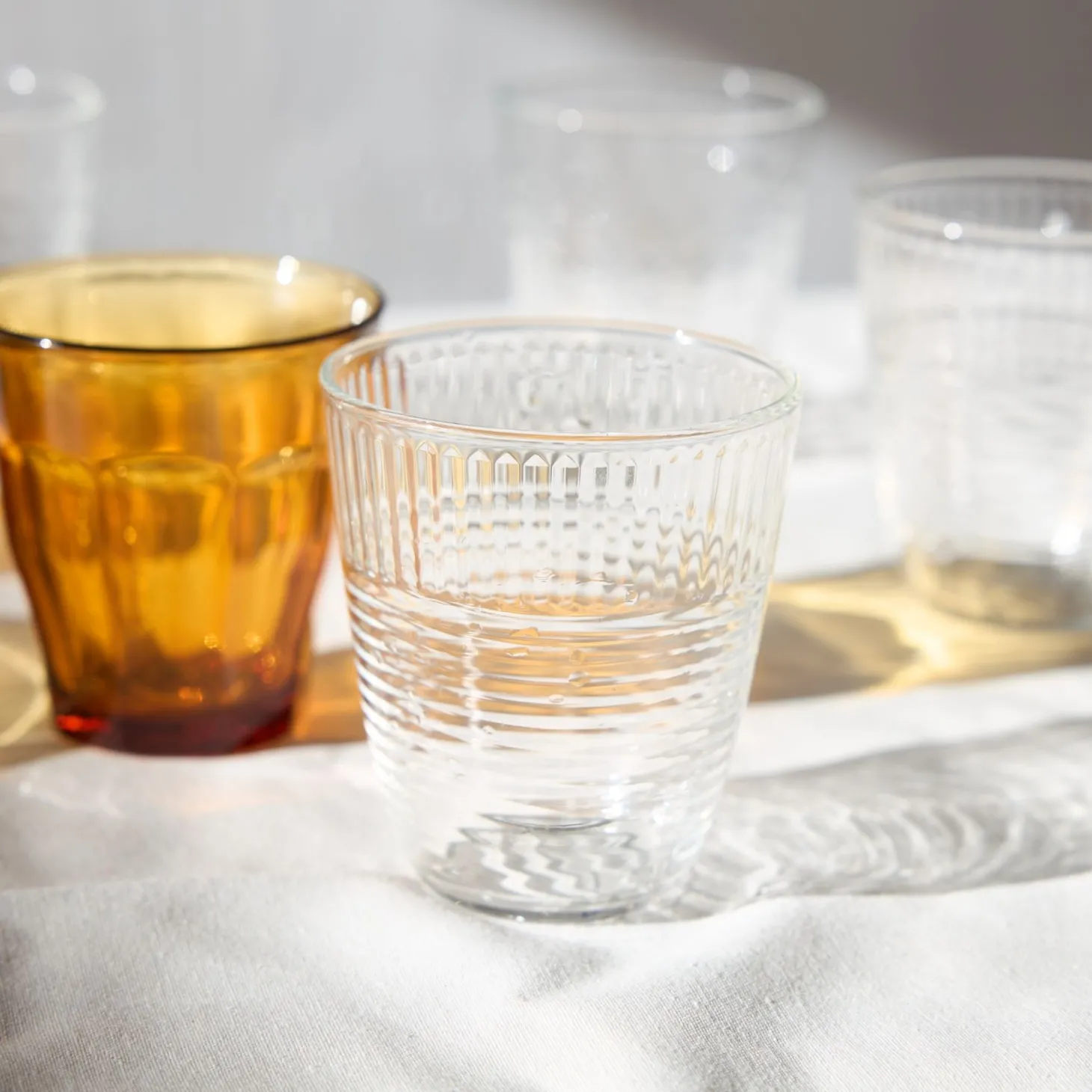 Vaso de vidrio transparente Zama 31cl Ø9x10cm