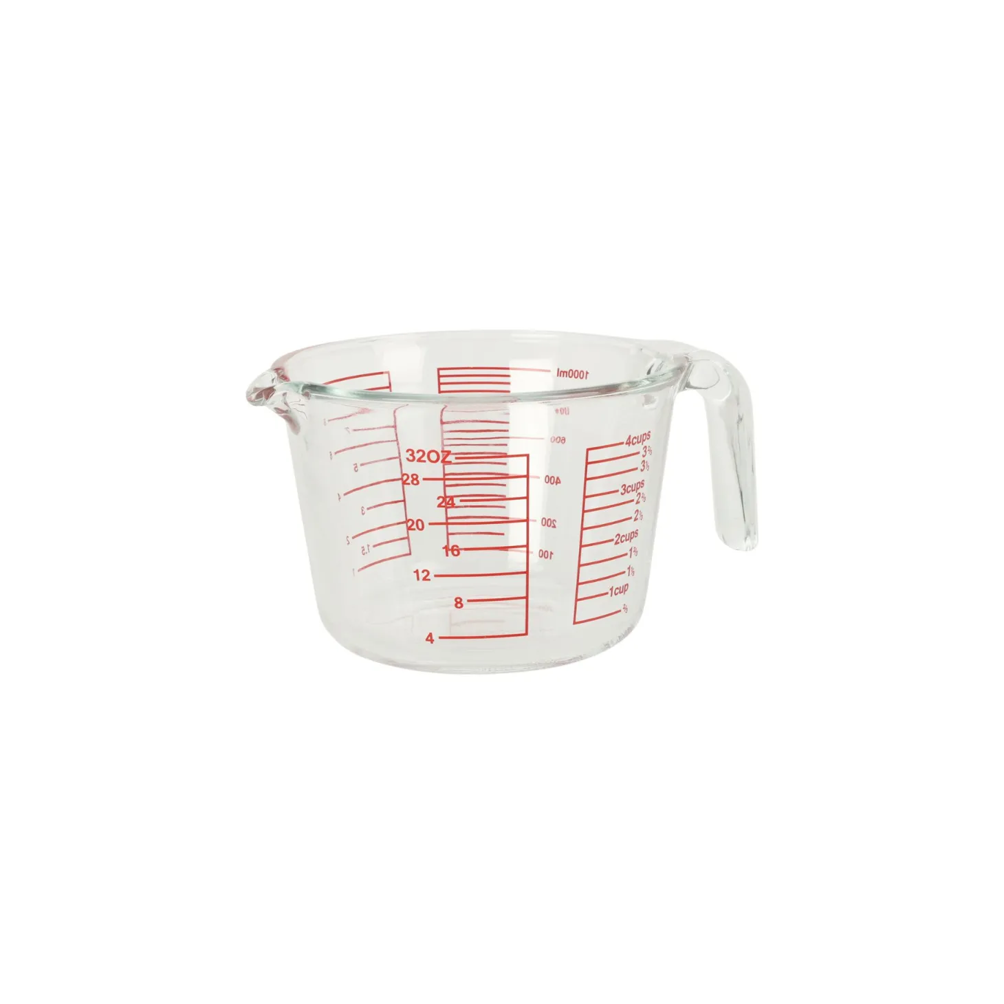 Vaso medidor de cristal 1L