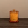 Vela aromática en vaso de cristal Golden vanilla Durcal Ø10x13cm