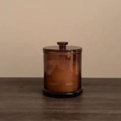 Vela aromática en vaso de cristal Cherry blossom Durcal Ø10x13cm