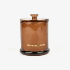 Vela aromática en vaso de cristal Cherry blossom Durcal Ø10x13cm