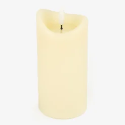 Vela decorativa LED beige Ø7x15cm