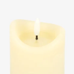 Vela decorativa LED beige Ø7x15cm