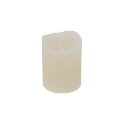 Vela decorativa LED con temporizador marfil Ø7x9cm