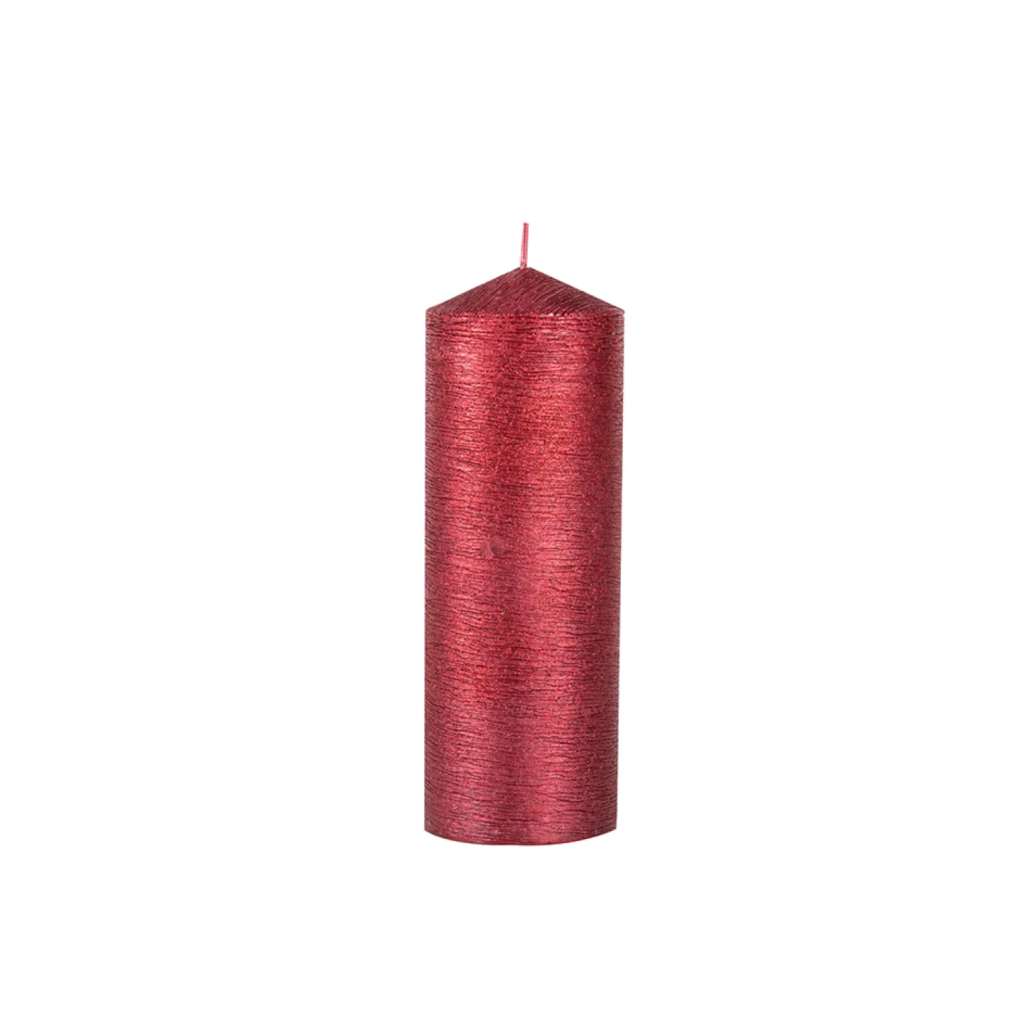 Vela decorativa pilar rojo Ø7x20cm