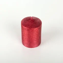 Vela decorativa pilar rojo Ø7x10cm