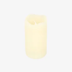 Vela LED con temporizador marfil Ø7x13cm
