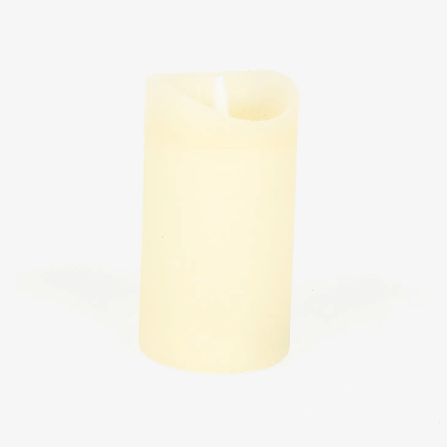 Vela LED crema 7x12,5cm