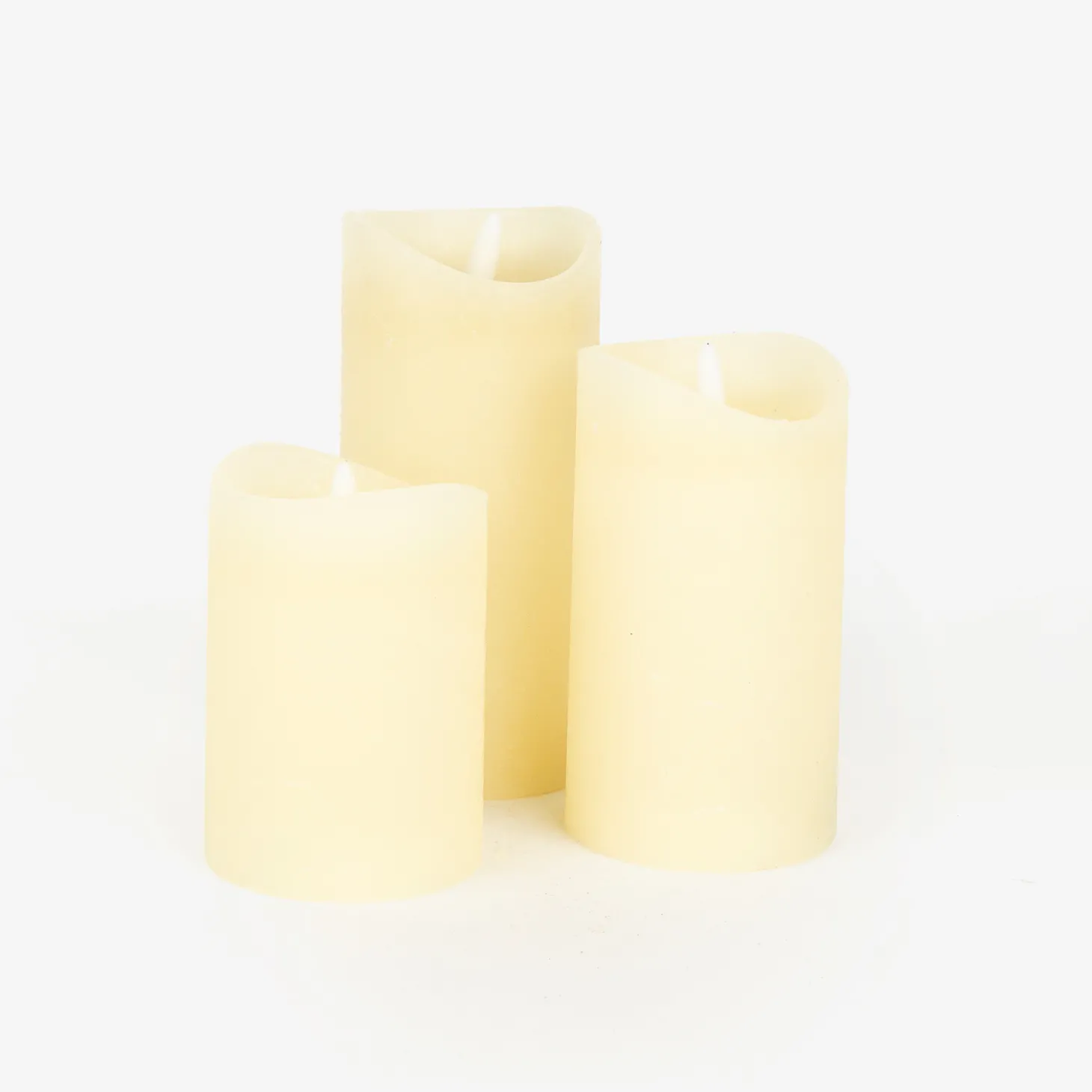 Vela LED crema 7x15cm
